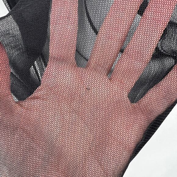 ANN DEMEULEMEESTER Sheer Mini Tank Dress Black 6 8 Black Silk Mesh Scoop Neck - Picture 10 of 15